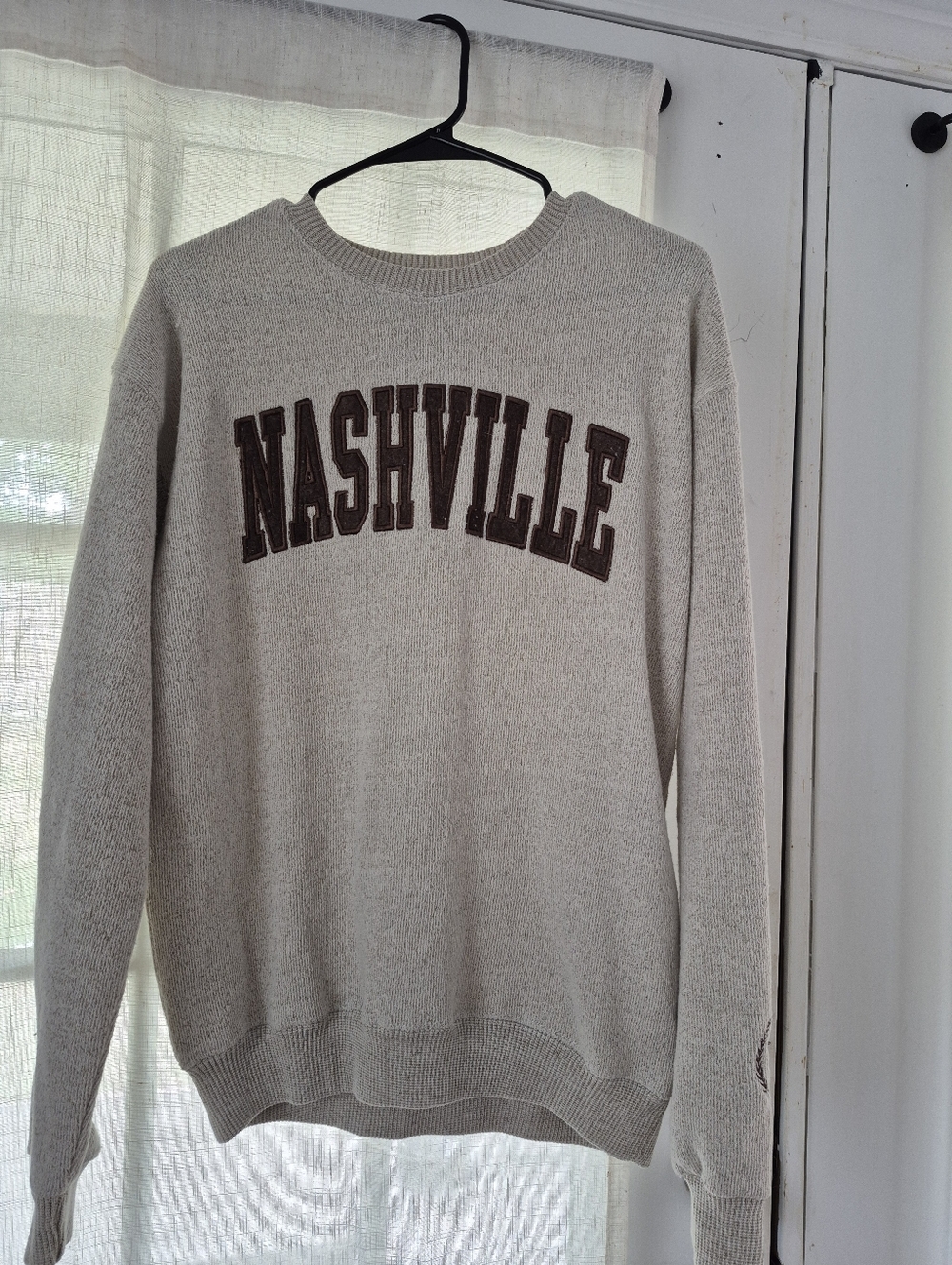 🤎American Apparel Oatmeal Color "NASHVILLE"🤎Crewneck Sweater- Large